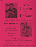 Dinner Performance with Alix Dobkin and Phranc