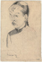 Macao [Half length portrait of an Asian woman facing partially left.]
