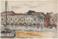 Macao [View of two story buildings with porticos]