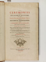 The ceremonies and religious customs of the various nations of the known world : Volume 6 and Volume 7 (bound in book)