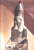 Statue of Atum Wearing Double Crown
