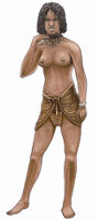 Artist’s Rendering of Woman in a Loincloth