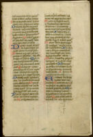 Rouse MS. 74. PSALTER and BREVIARY, 4 bifolia.