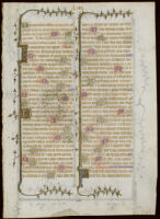 Rouse MS. Illum. 3. BREVIARY, in Latin and French. 2 leaves