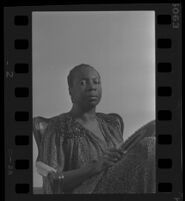 Nina Simone, interviewed in her home after returning to the United States from a self-imposed exile, 1985.