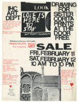 Immaculate Heart Pre-Valentine Art Sale flyer