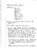 Steering Committee Meeting Minutes - July 27, 1978