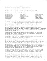 Board of Directors Meeting Minutes - October 28, 1979