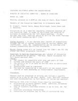 Executive Committee Meeting Minutes - March 10, 1980