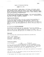 Board of Directors Meeting Minutes - August 28, 1980