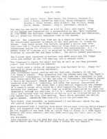 Board of Directors Meeting Minutes - June 28, 1984