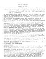 Board of Directors Meeting Minutes - October 25, 1984