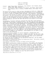 Board of Directors Meeting Minutes - September 26, 1985