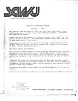 Board of Directors Meeting Minutes - January 27, 1985