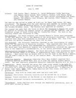 Board of Directors Meeting Minutes - June 3, 1985