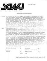 Executive Director's Report - July 28, 1985