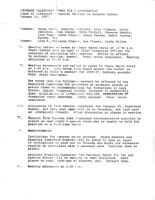 Board of Directors Special Meeting Minutes - January 10, 1987