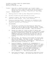 Board of Directors Meeting Minutes - February 22, 1987