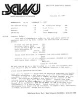 Executive Director's Report - February 22, 1987