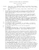 Board of Directors Meeting Minutes - June 21, 1987