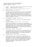Executive Committee Meeting Minutes- March 11, 1986