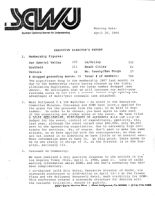 Executive Director's Report - April 20, 1986
