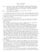 Board of Directors Meeting Minutes - April 20, 1986