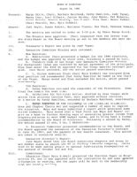 Board of Directors Meeting Minutes - August 24, 1986