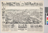 Bird's eye view of Placerville, Calif.