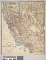 Weber's township and county map of the states of California and Nevada compiled from the latest data available