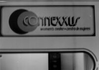 Closeup of Connexxus Sign in SCWU West Hollywood Office