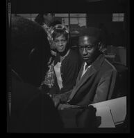 Rastus Henderson and wife Marsha, Watts residents, 1965.