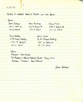 Board of Directors Meeting Minutes - January 18, 1977