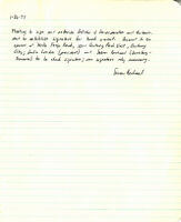 Board of Directors Meeting Minutes - January 26, 1977