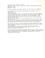 Board of Directors Meeting Minutes - April 14, 1983