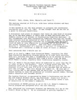 Coordinating Committee Meeting Minutes - April 28, 1983