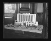 Model of the Federal Building, which would be built next to City Hall, 1936.