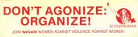 Don't Agonize: Organize - Sticker