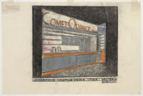 Heimberg's "Comet" Orange Drink Store, Los Angeles, 1934