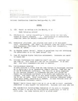 Coordinating Committee Meeting Agenda - May 16, 1980