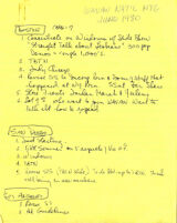 National Meeting Minutes - June, 1980