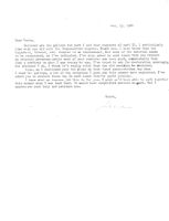 Letter Regarding Galleys