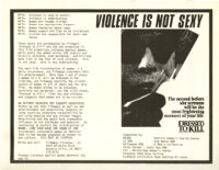Flyer Protesting Film "Dressed to Kill"