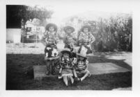 Children dressed as cowboys and cowgirls