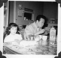 Mike and daughter in Kitchen