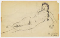 Reclining Nude Female, 1923.
