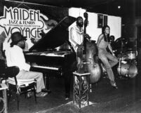 Gene Russell Trio performing in 1980 [descriptive]