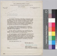 Letter, 1939 November 2, Washington D.C. to Mr. Floyd C. Covington, Los Angeles, California