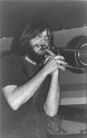 Bill Reichenbach playing trombone in Los Angeles, 1979 [descriptive]