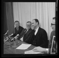 Jesse Dukeminier, UCLA Law professor, at press conference for his proposal to create statute to routinize organ removal from dying patients, 1968.